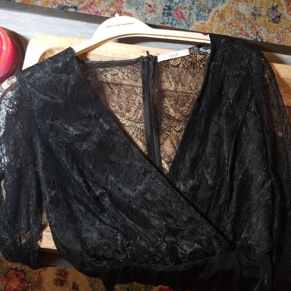 [SOLD] do & be | Sultry Black Lace Bodysuit